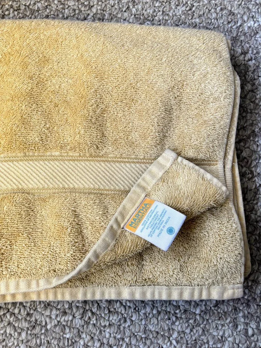 Martha Stewart Essentials 2-Piece Towel Set in Yellow